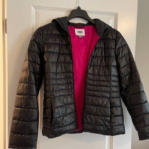 Old Navy Hooded Black Jacket